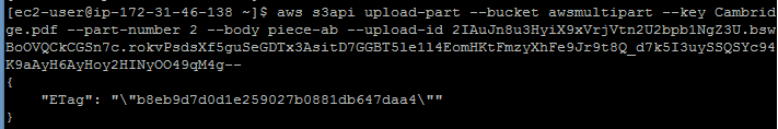 How To Perform Multi-part Upload To S3 Using CLI – AWS Bytes